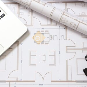 Современный проект бюро с инженерными системами и чертежами