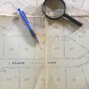 Карта с границами участка, проект для застройки